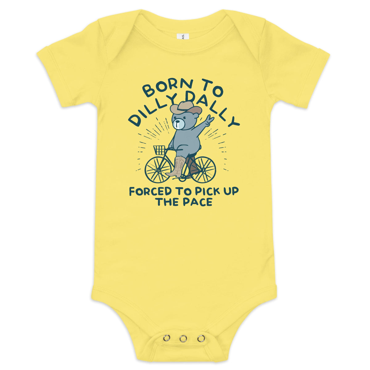 Born To Dilly Dally Forced To Pick Up The Pace Kid's Onesie