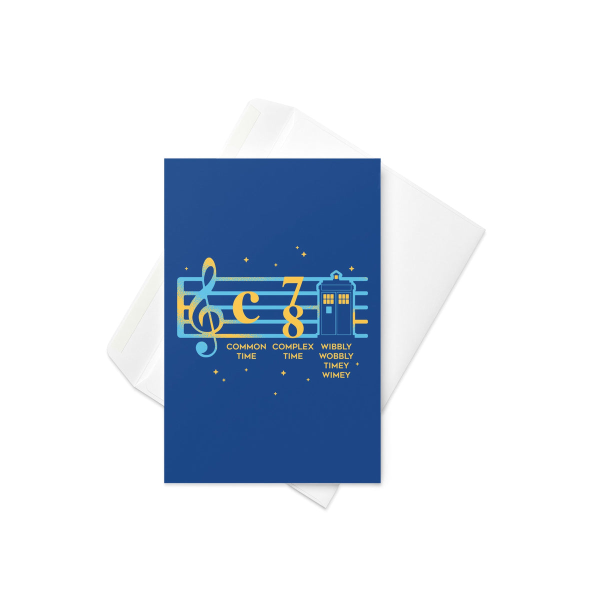 Wibbly Wobbly Timey Wimey Greeting Card