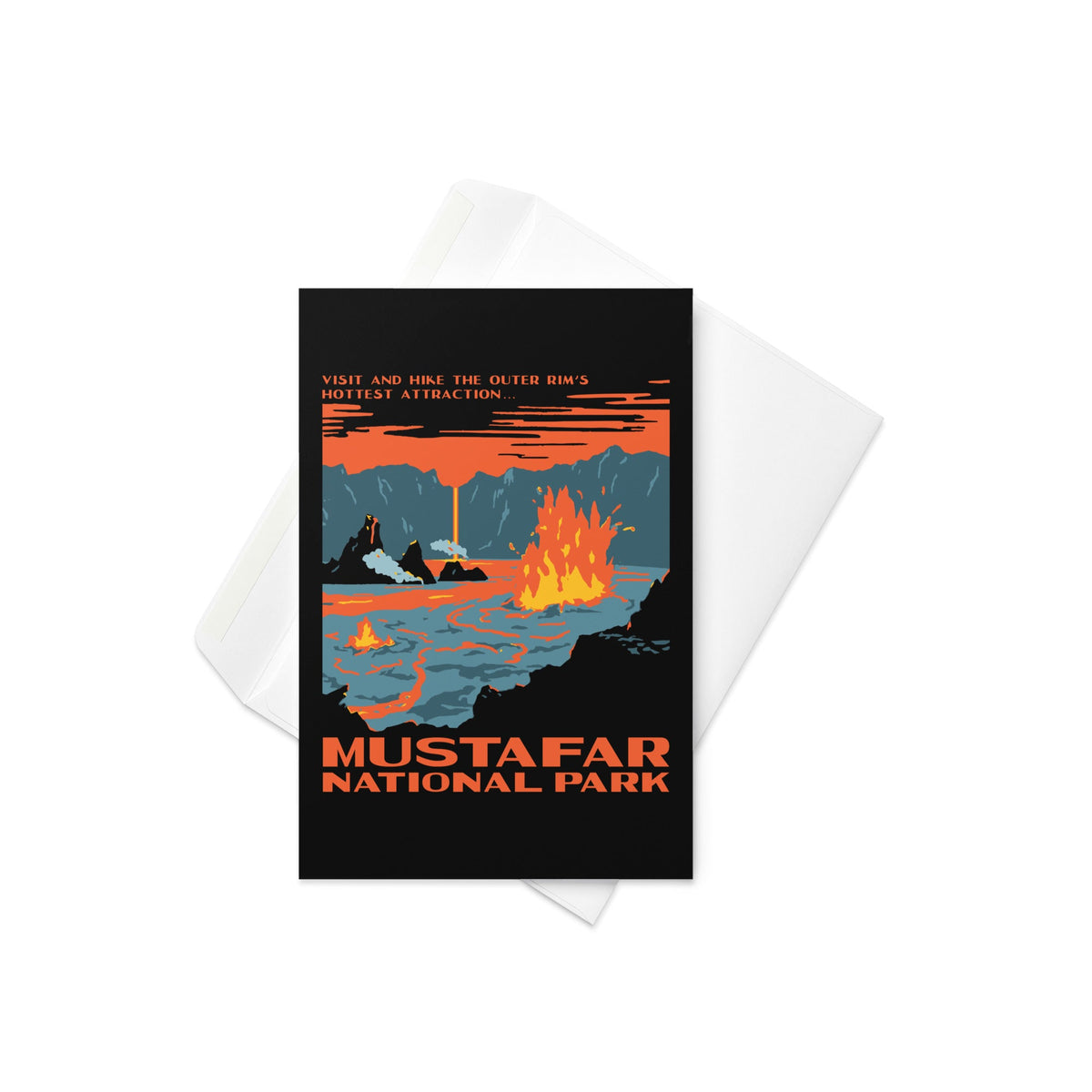 Mustafar National Park Greeting Card