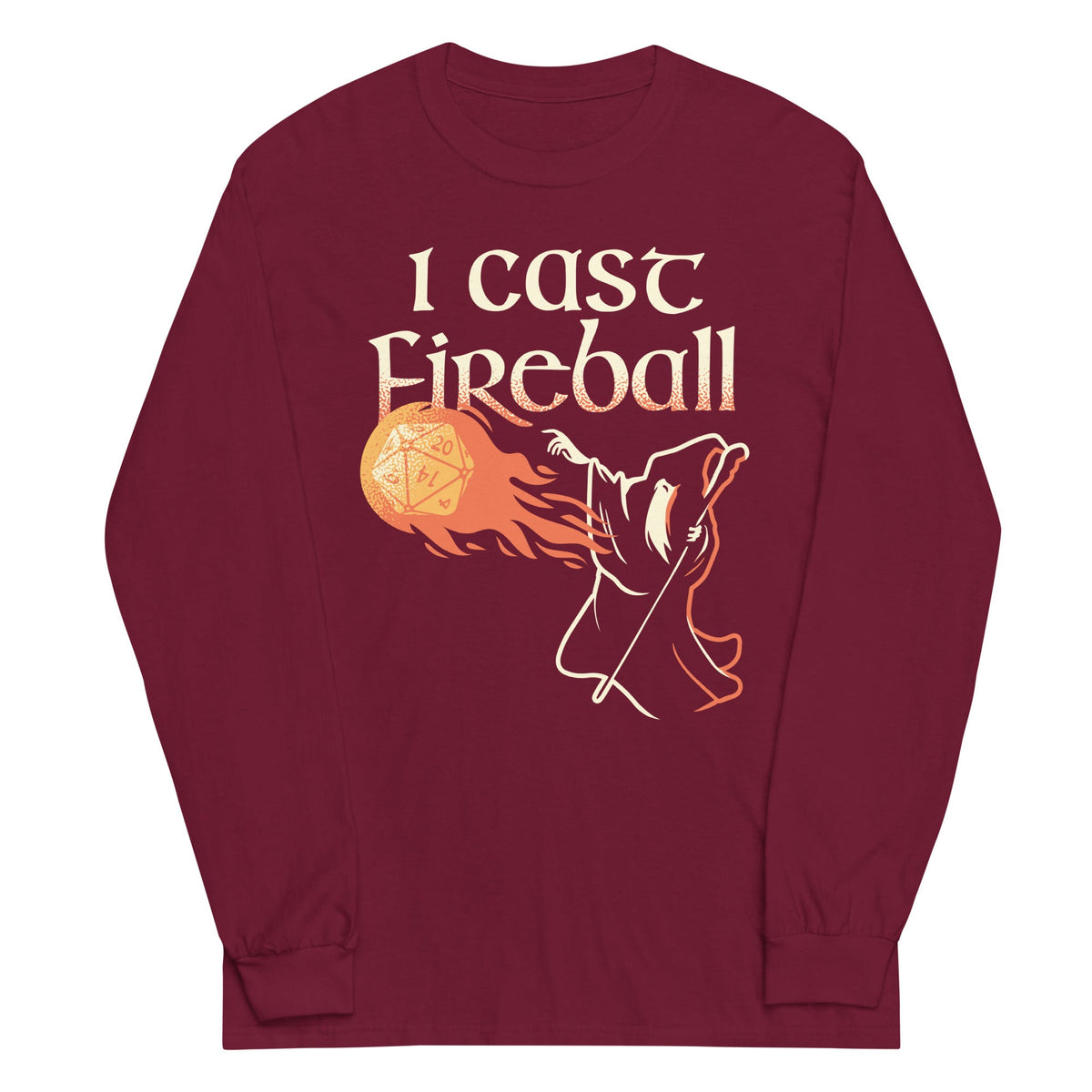 I Cast Fireball Unisex Long Sleeve Tee product image 3