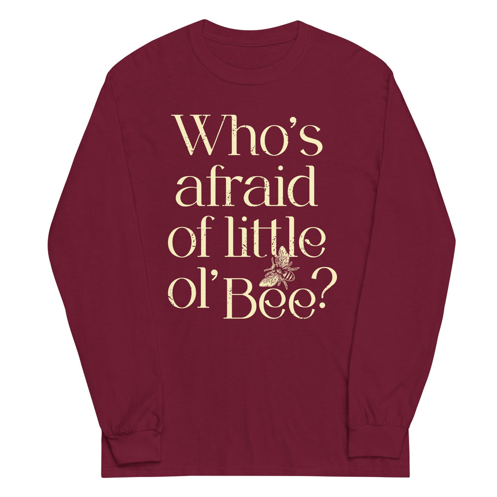 Who's Afraid Of Little Ol' Bee? Unisex Long Sleeve Tee product image 4