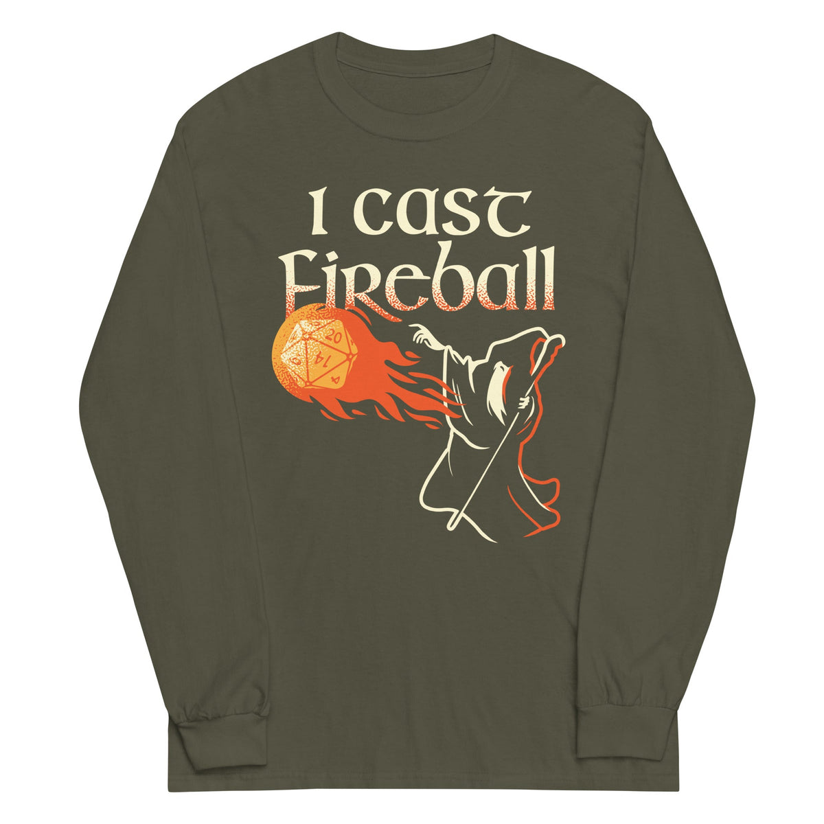 I Cast Fireball Unisex Long Sleeve Tee product image 6
