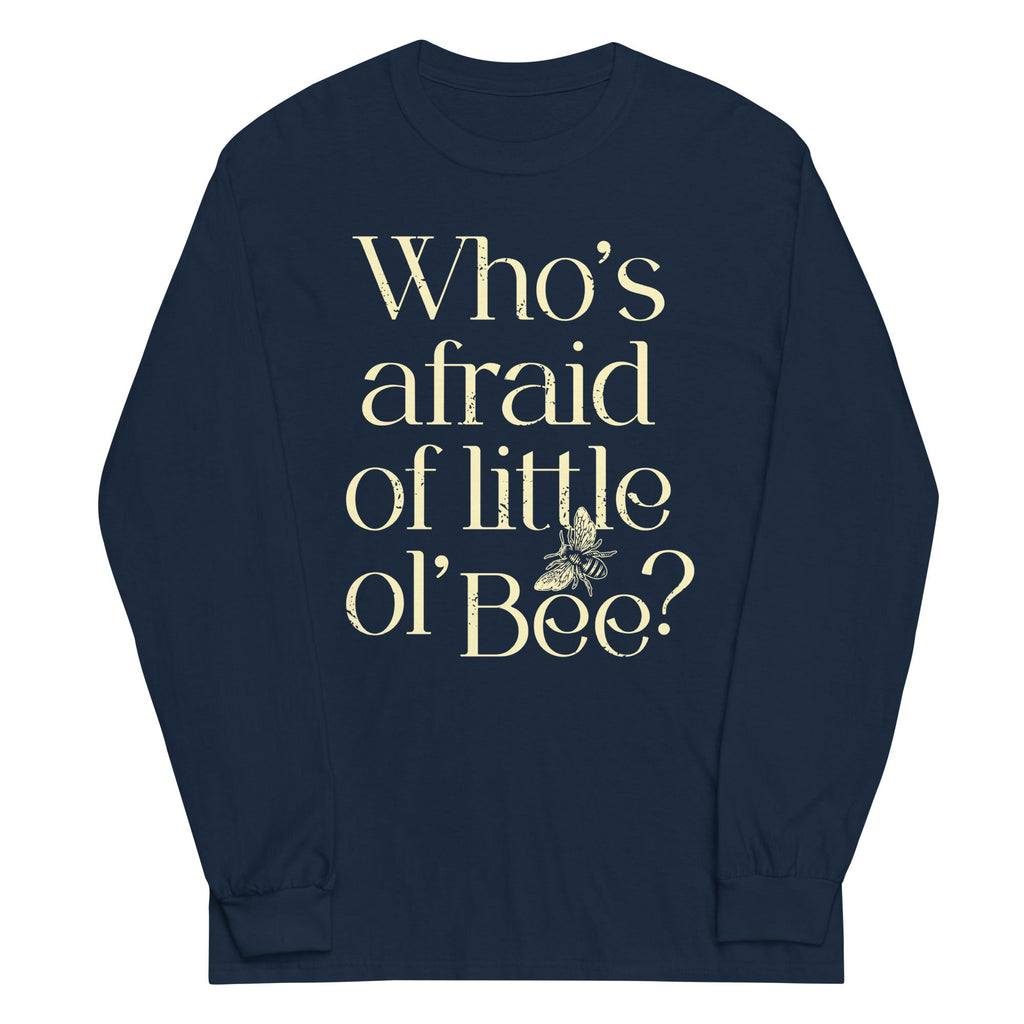 Who's Afraid Of Little Ol' Bee? Unisex Long Sleeve Tee product image 3