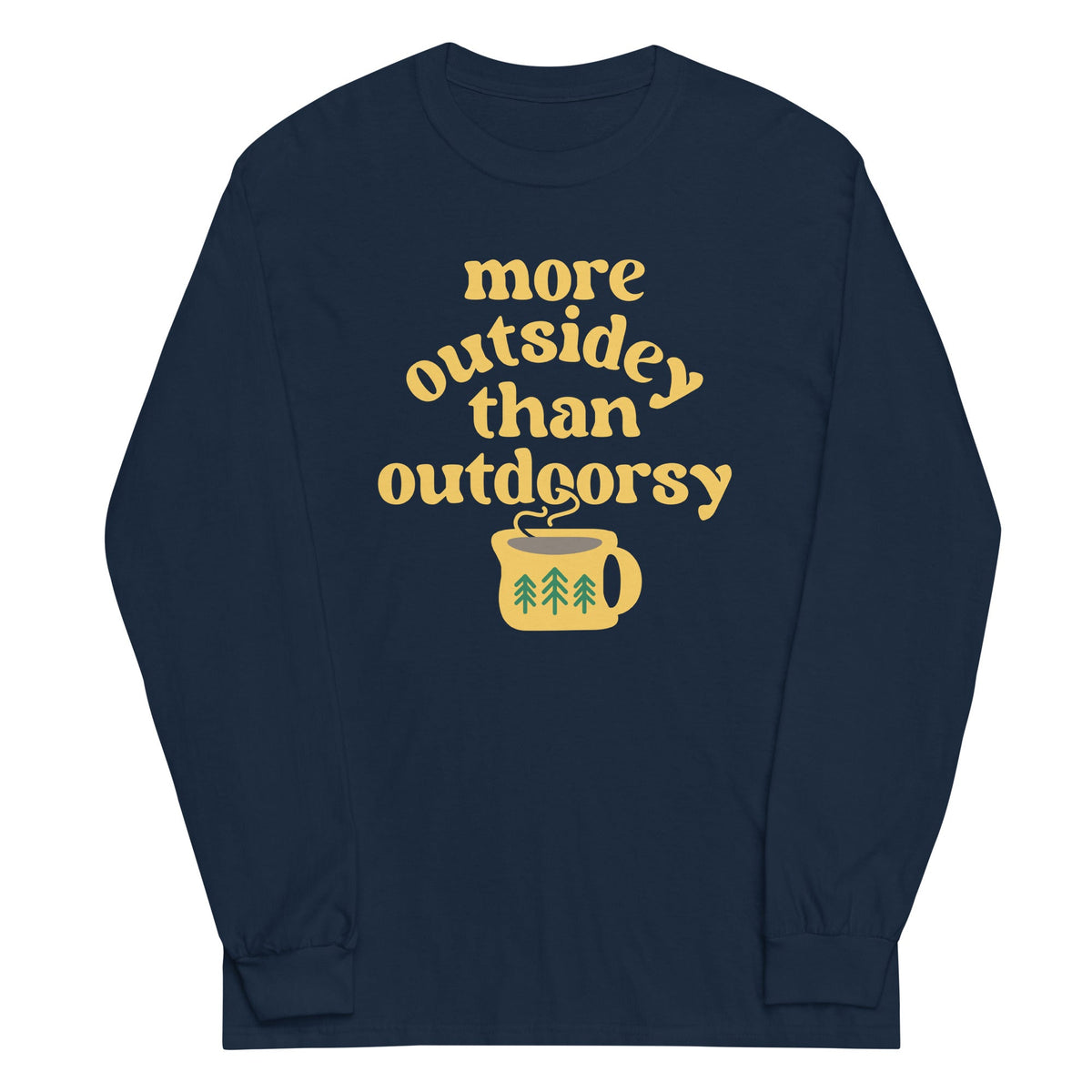 More Outsidey Than Outdoorsy Unisex Long Sleeve Tee product image 4