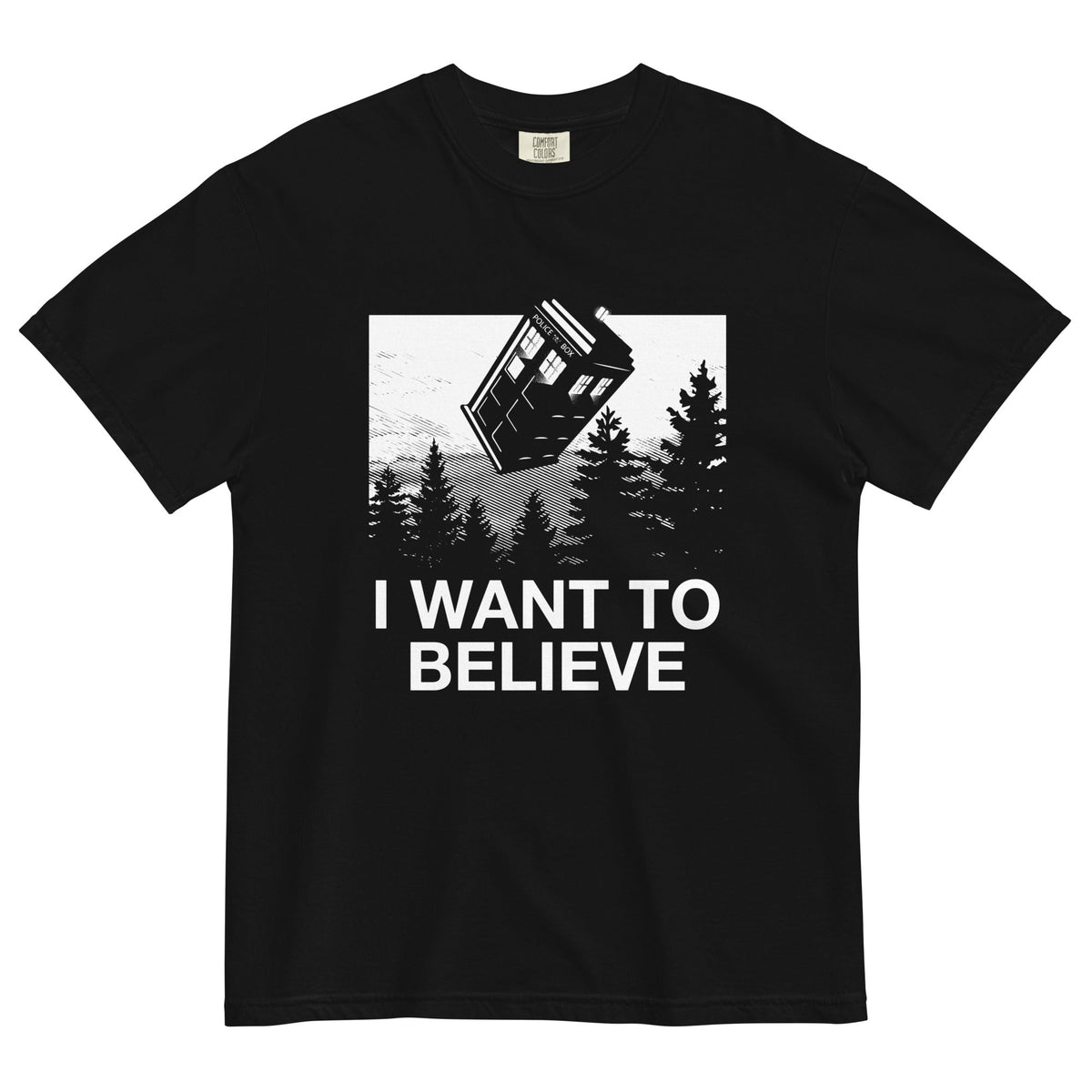 I Want To Believe Tardis Men's Relaxed Fit Tee product image 2