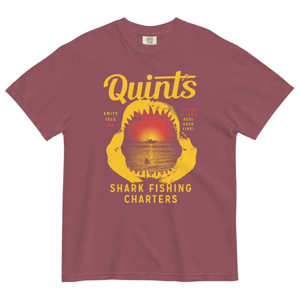 Quint's Shark Fishing Charters Men's Relaxed Fit Tee product image 4