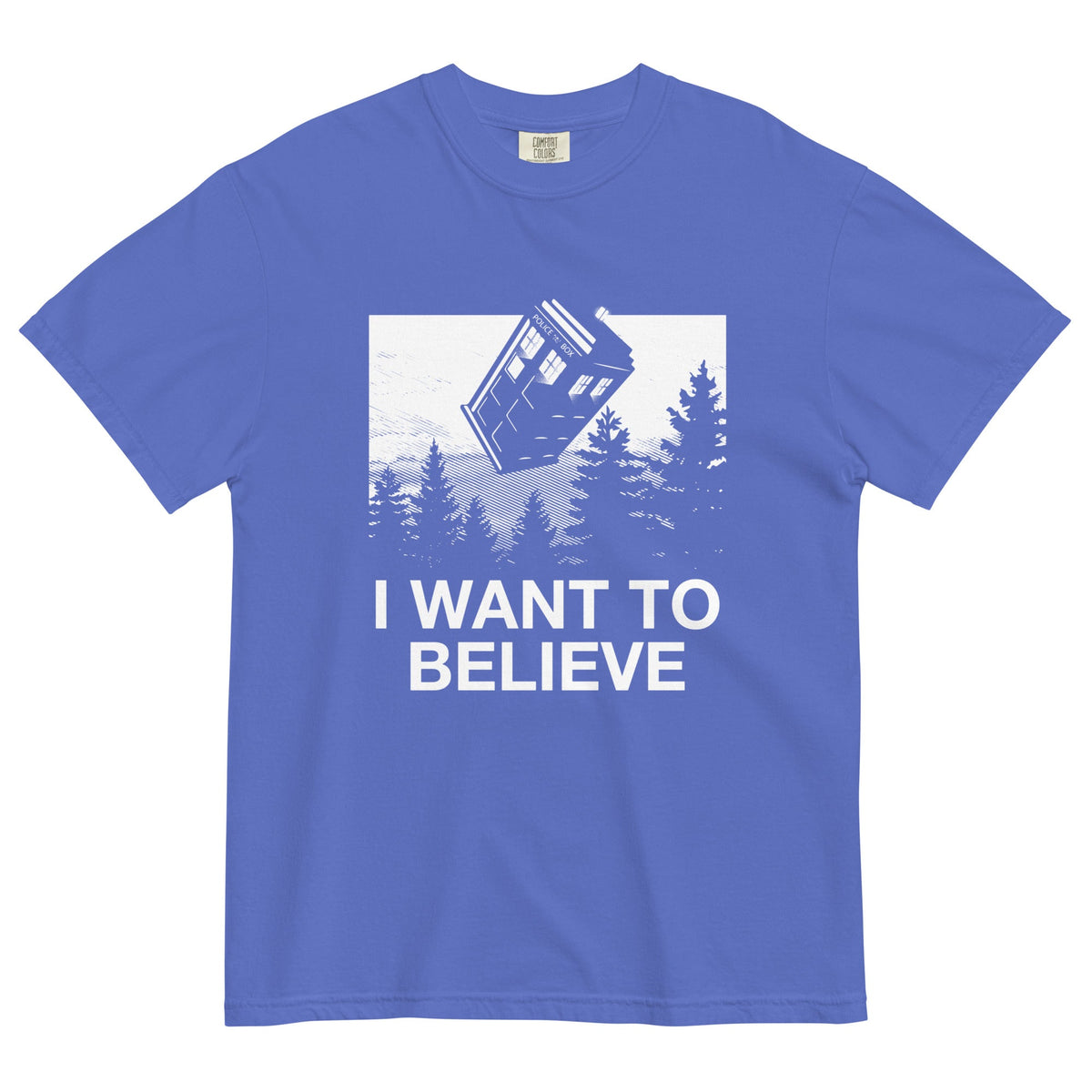 I Want To Believe Tardis Men's Relaxed Fit Tee product image 3