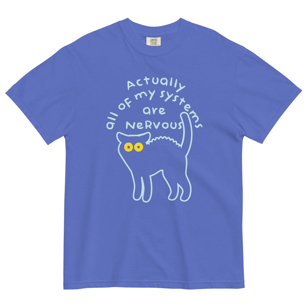 Actually All Of My Systems Are Nervous Men's Relaxed Fit Tee product image 6