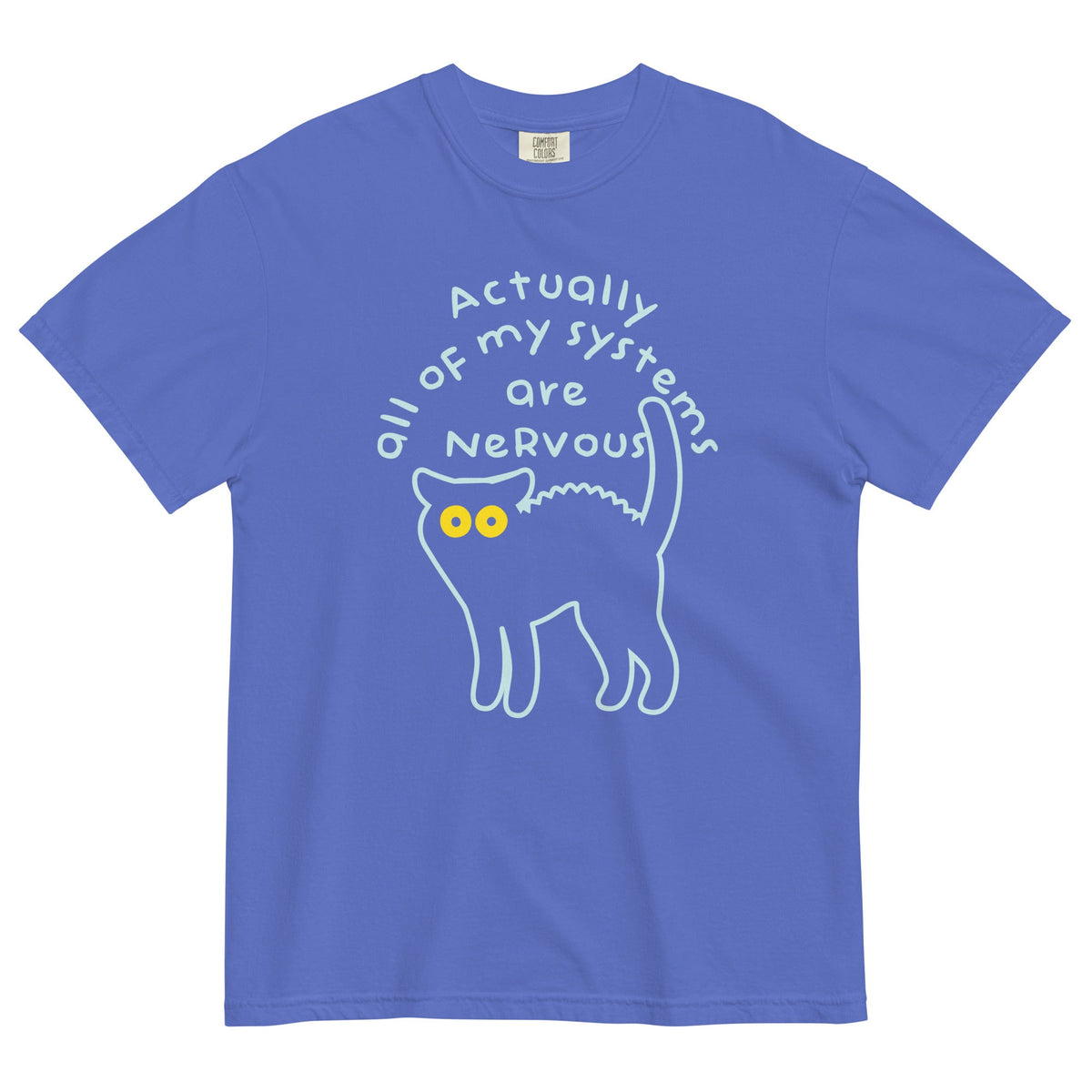 Actually All Of My Systems Are Nervous Men's Relaxed Fit Tee product image 6