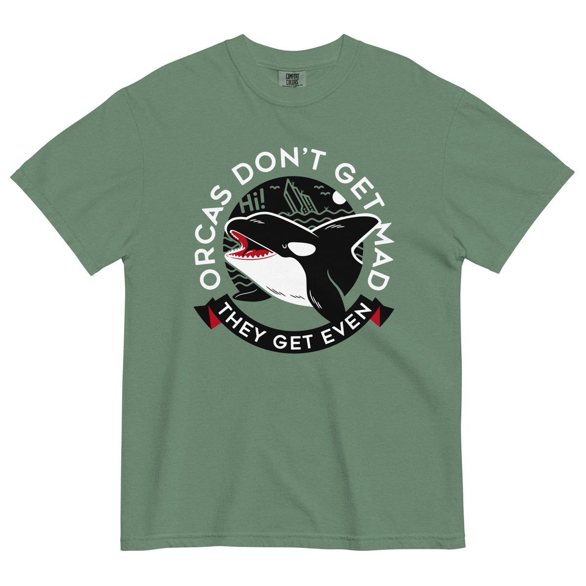 Orcas Don't Get Mad They Even Men's Relaxed Fit Tee product image 4