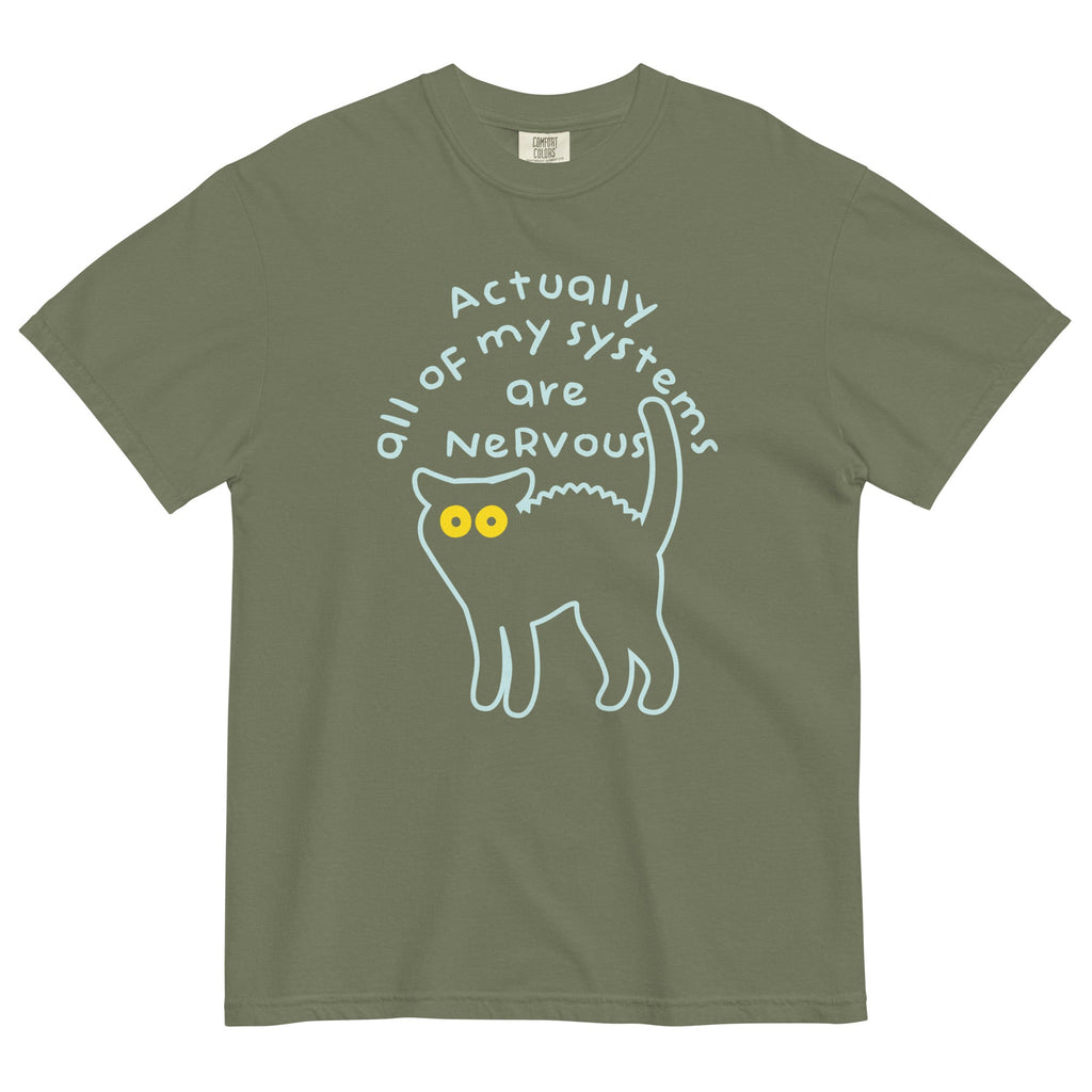Actually All Of My Systems Are Nervous Men's Relaxed Fit Tee product image 5