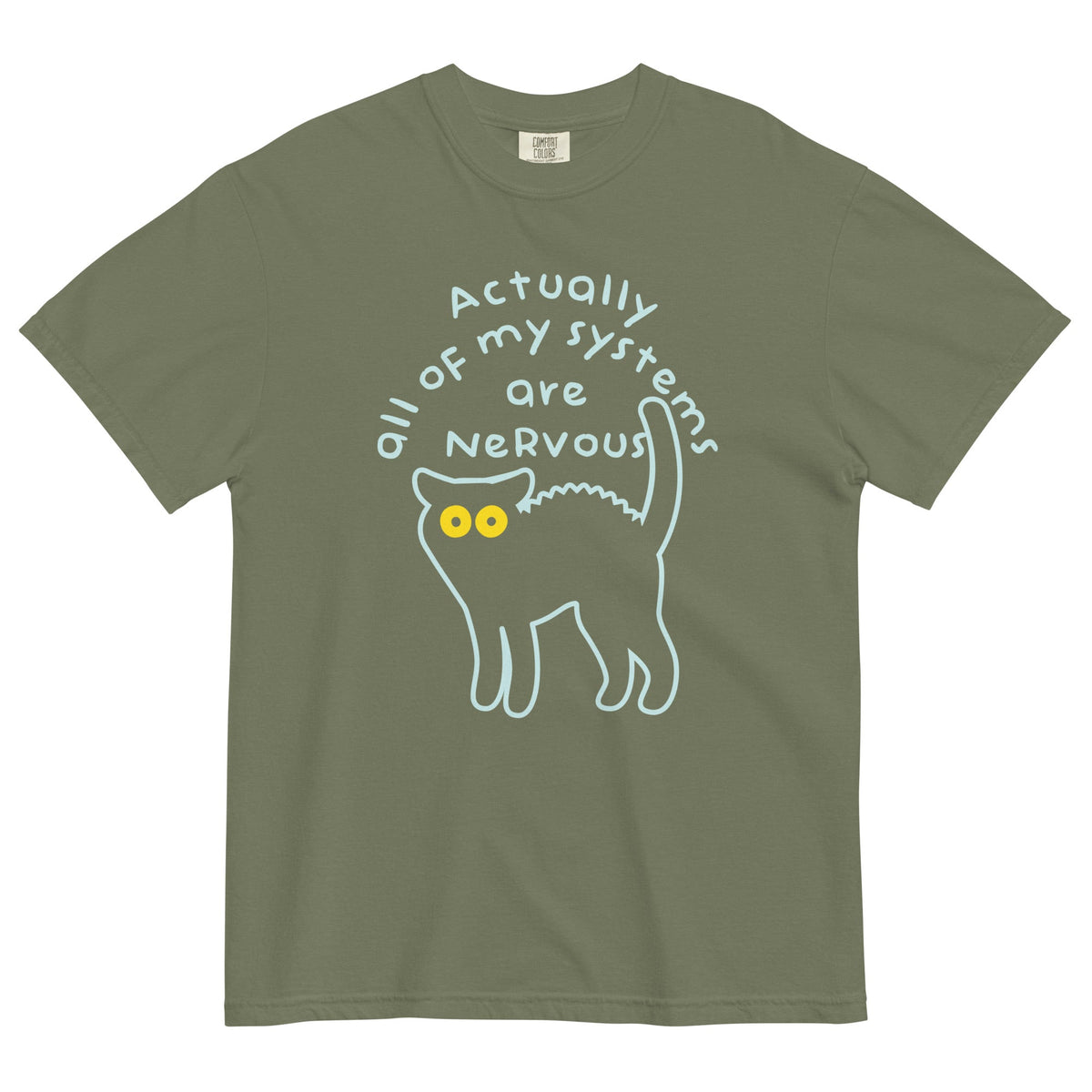 Actually All Of My Systems Are Nervous Men's Relaxed Fit Tee product image 5