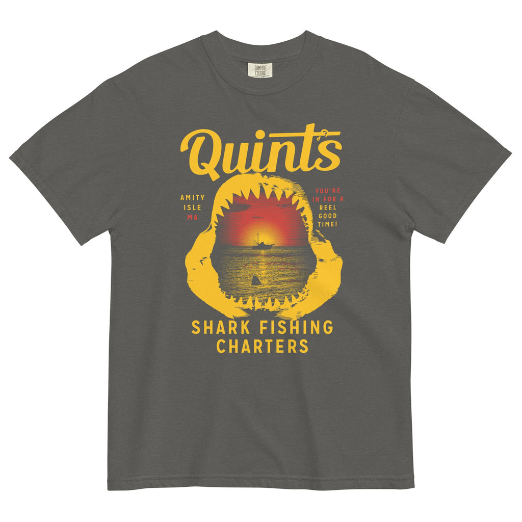 Quint's Shark Fishing Charters Men's Relaxed Fit Tee product image 3