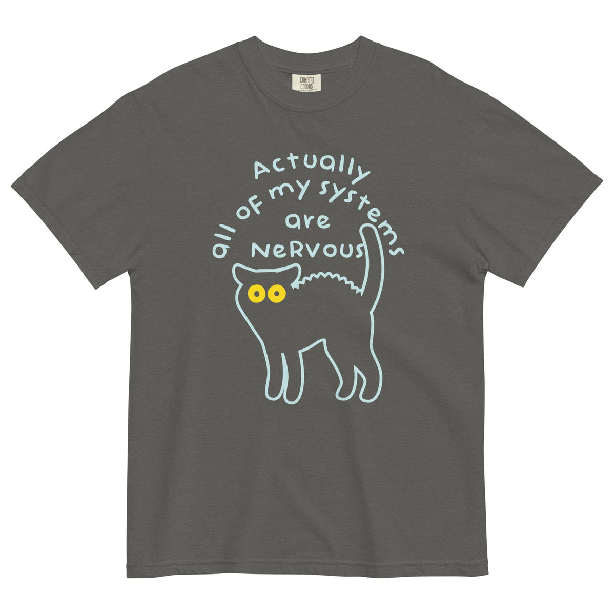 Actually All Of My Systems Are Nervous Men's Relaxed Fit Tee product image 2