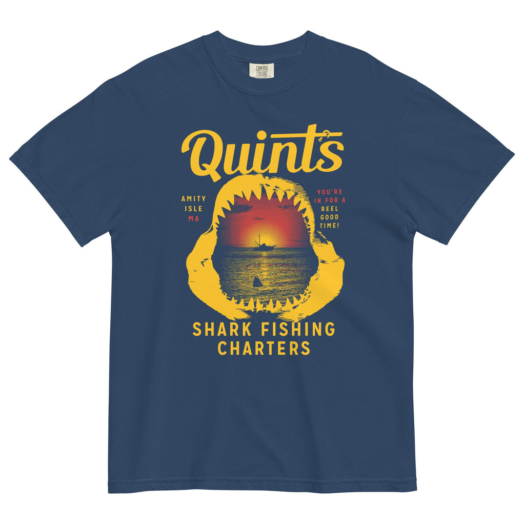 Quint's Shark Fishing Charters Men's Relaxed Fit Tee product image 1