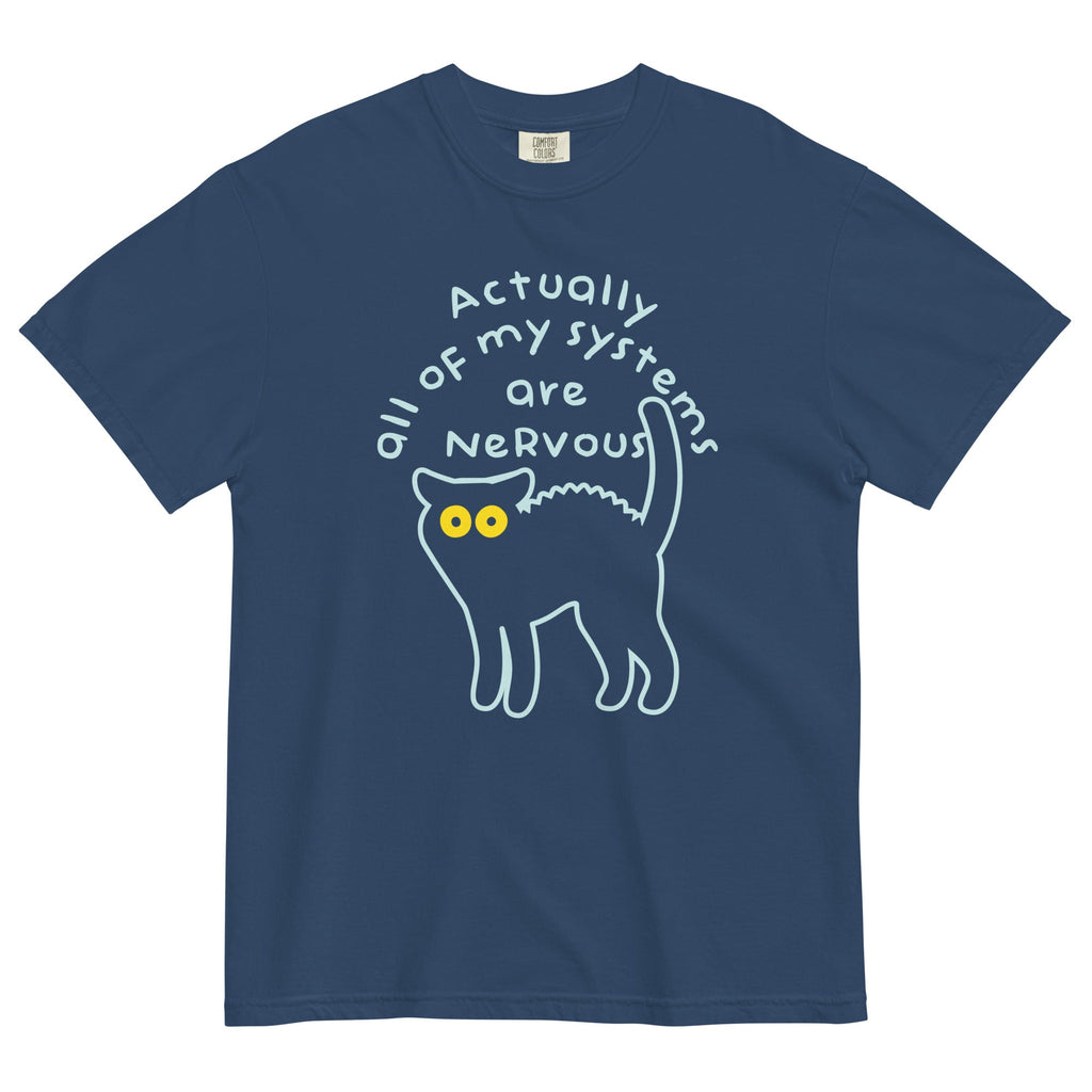 Actually All Of My Systems Are Nervous Men's Relaxed Fit Tee product image 3