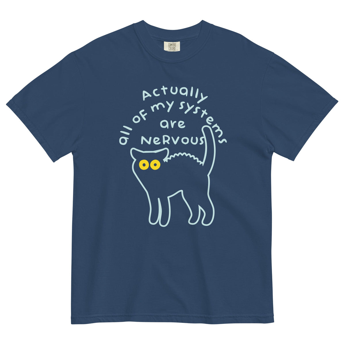 Actually All Of My Systems Are Nervous Men's Relaxed Fit Tee product image 3