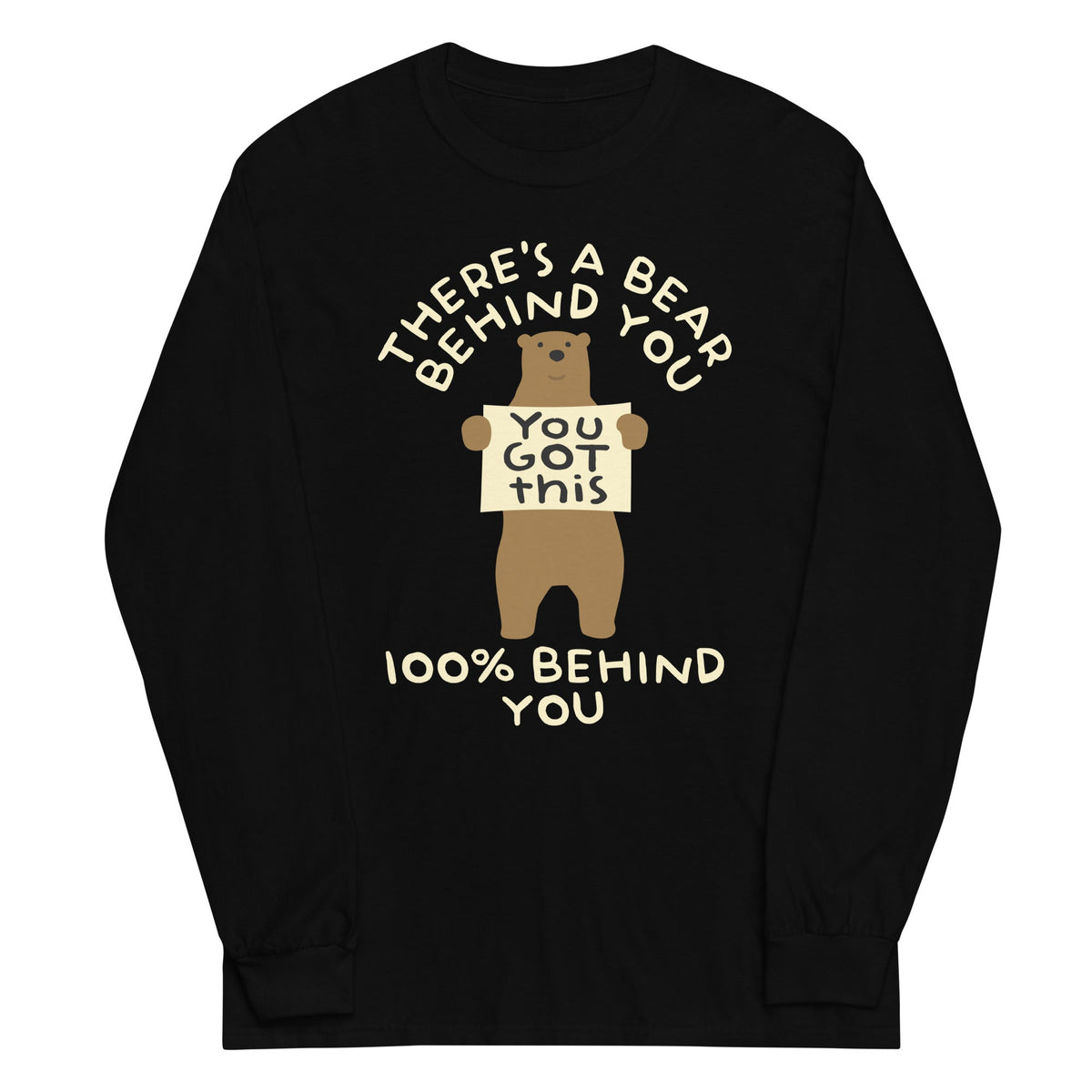 There's A Bear Behind You, 100% Unisex Long Sleeve Tee product image 2