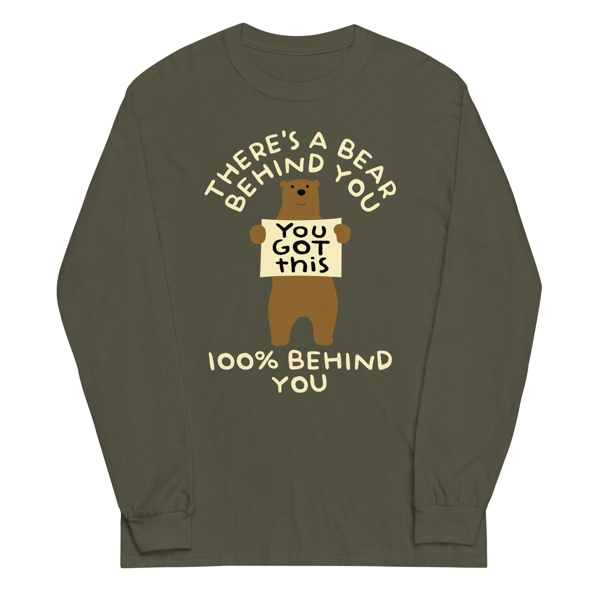 There's A Bear Behind You, 100% Unisex Long Sleeve Tee product image 4