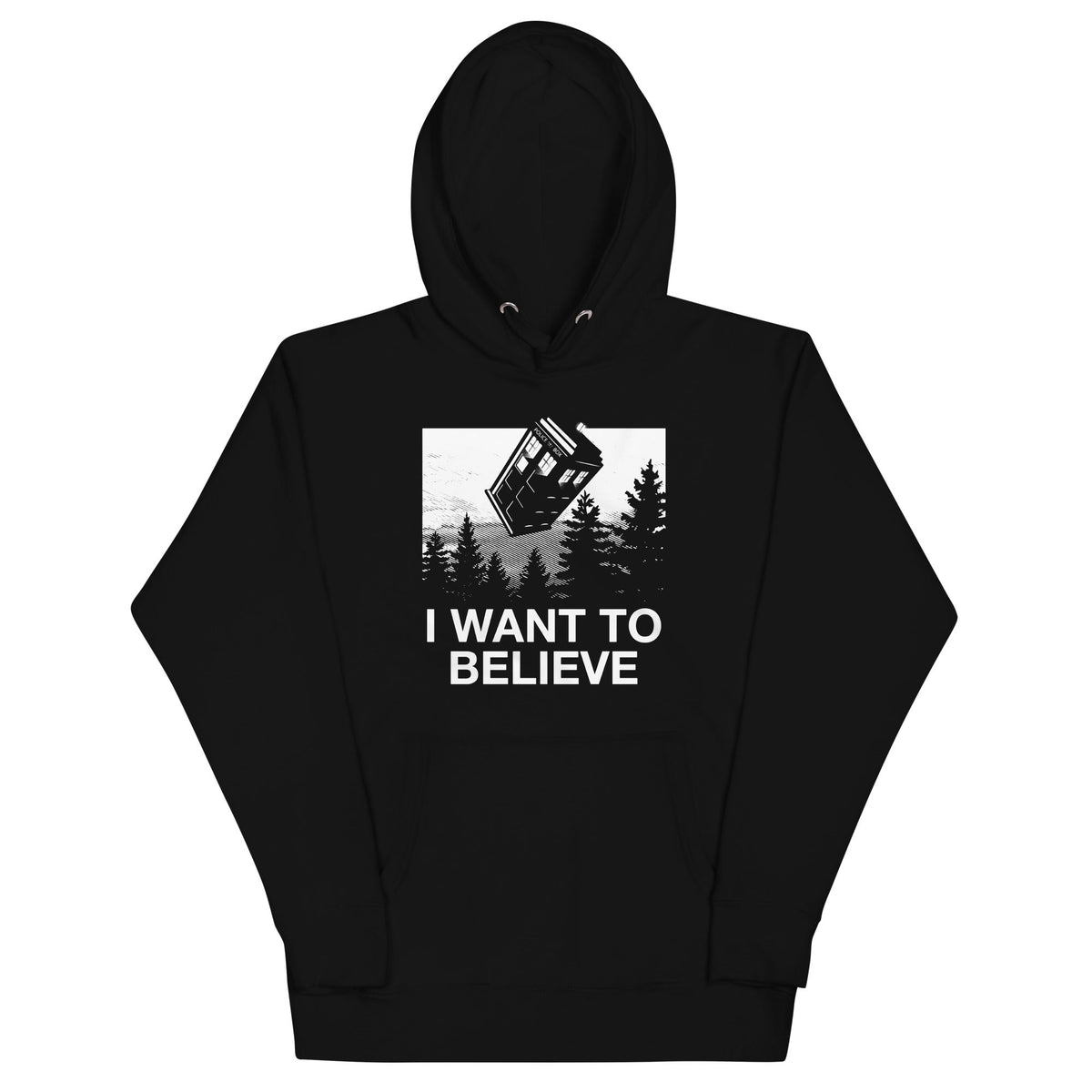 I Want To Believe Tardis Unisex Hoodie product image 2