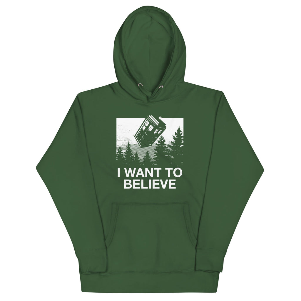 I Want To Believe Tardis Unisex Hoodie product image 6