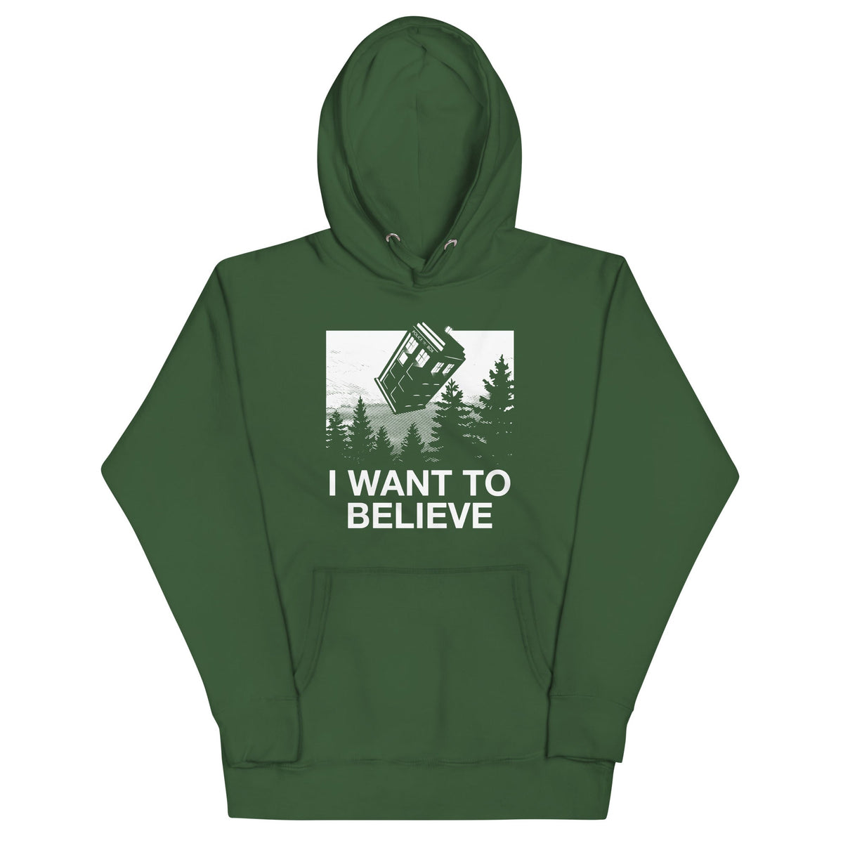 I Want To Believe Tardis Unisex Hoodie product image 6