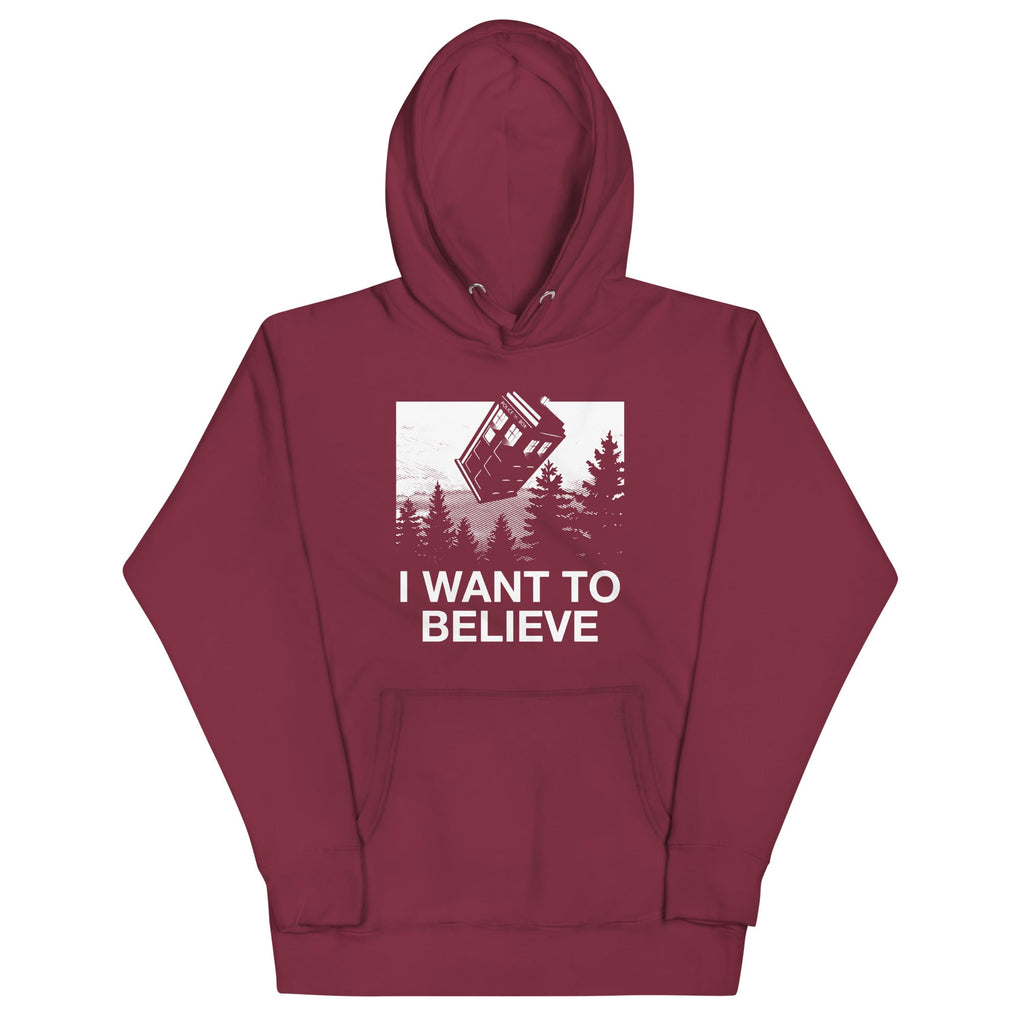 I Want To Believe Tardis Unisex Hoodie product image 3