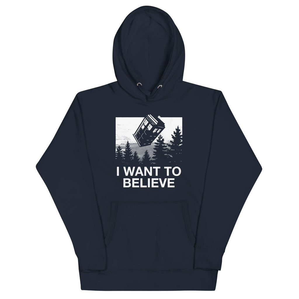 I Want To Believe Tardis Unisex Hoodie product image 1