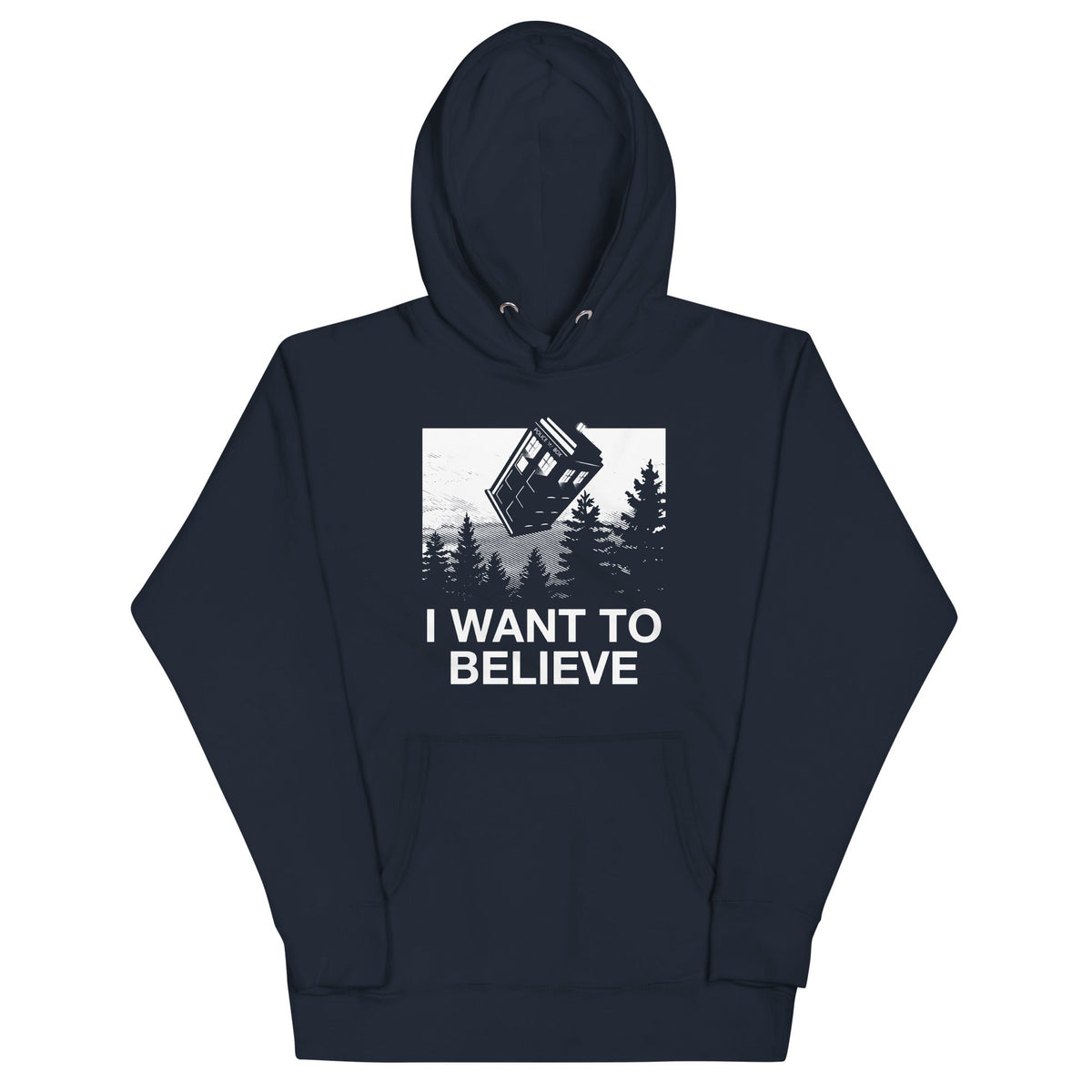 I Want To Believe Tardis Unisex Hoodie product image 1