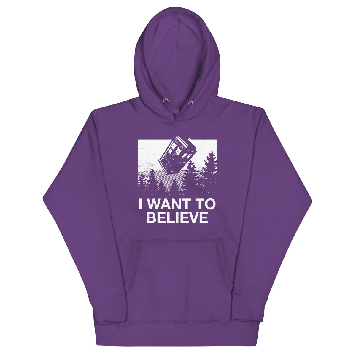 I Want To Believe Tardis Unisex Hoodie product image 5