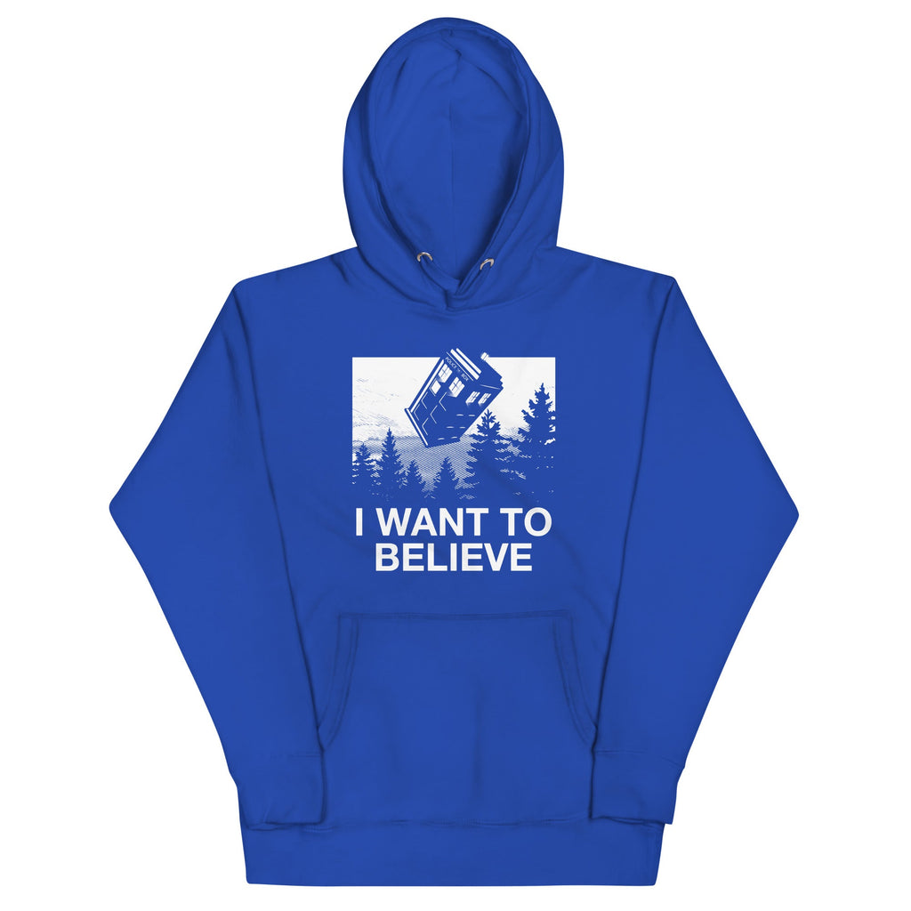 I Want To Believe Tardis Unisex Hoodie product image 4