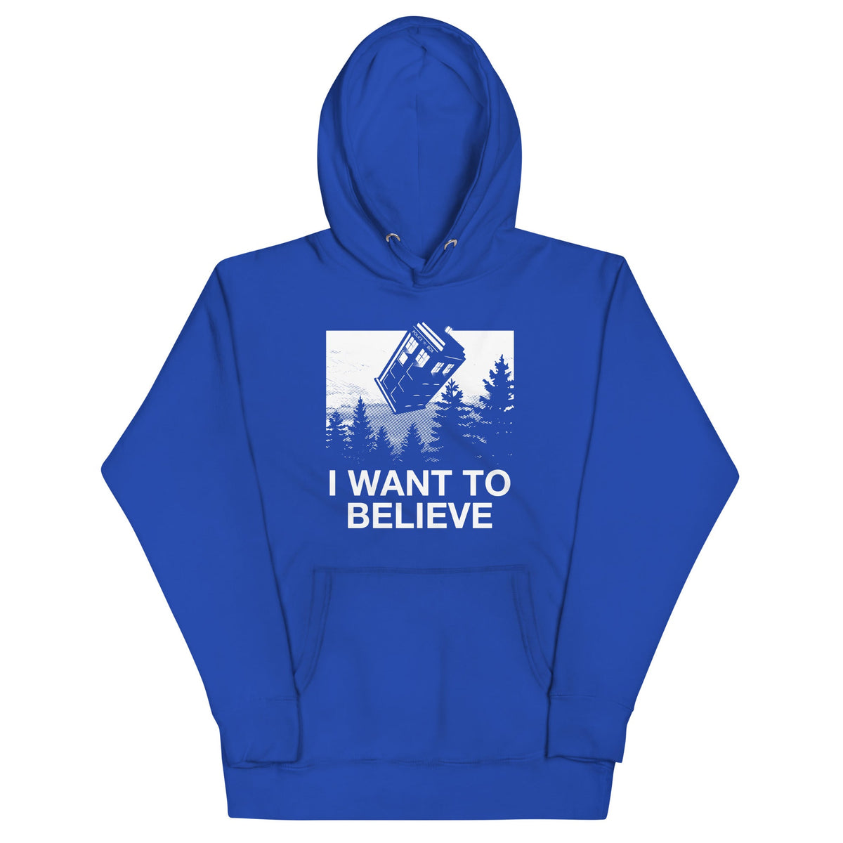 I Want To Believe Tardis Unisex Hoodie product image 4