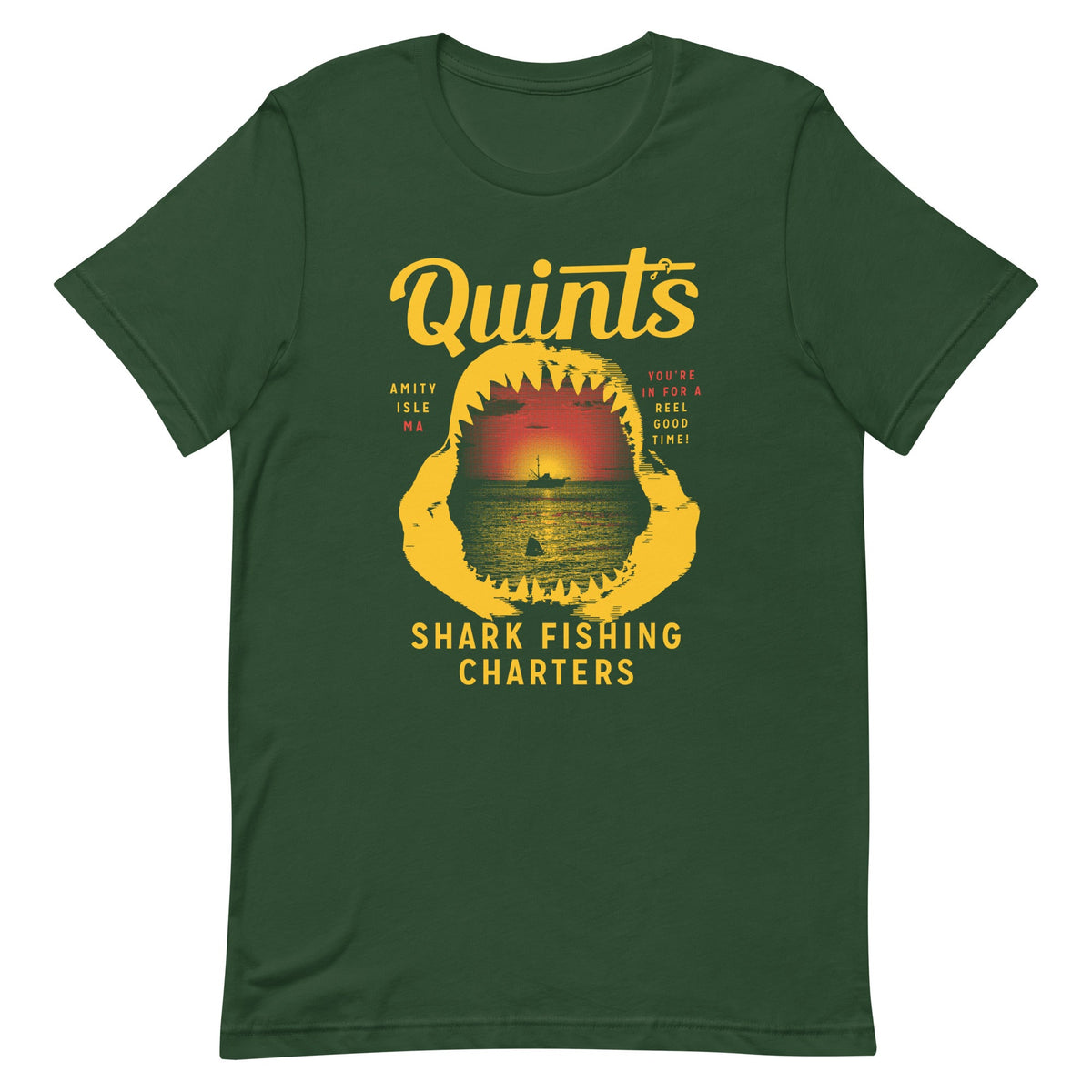 Quint's Shark Fishing Charters Men's Signature Tee product image 5