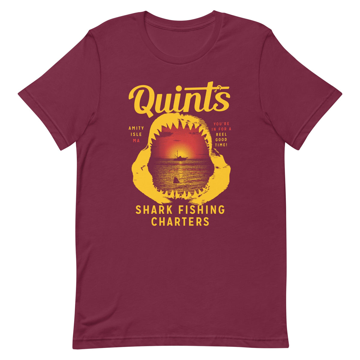 Quint's Shark Fishing Charters Men's Signature Tee product image 4