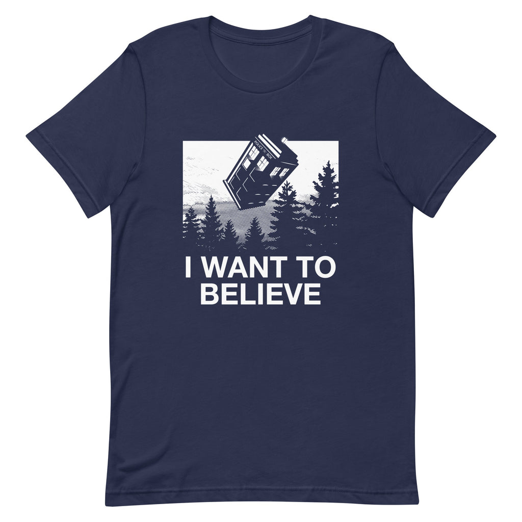 I Want To Believe Tardis Men's Signature Tee product image 1