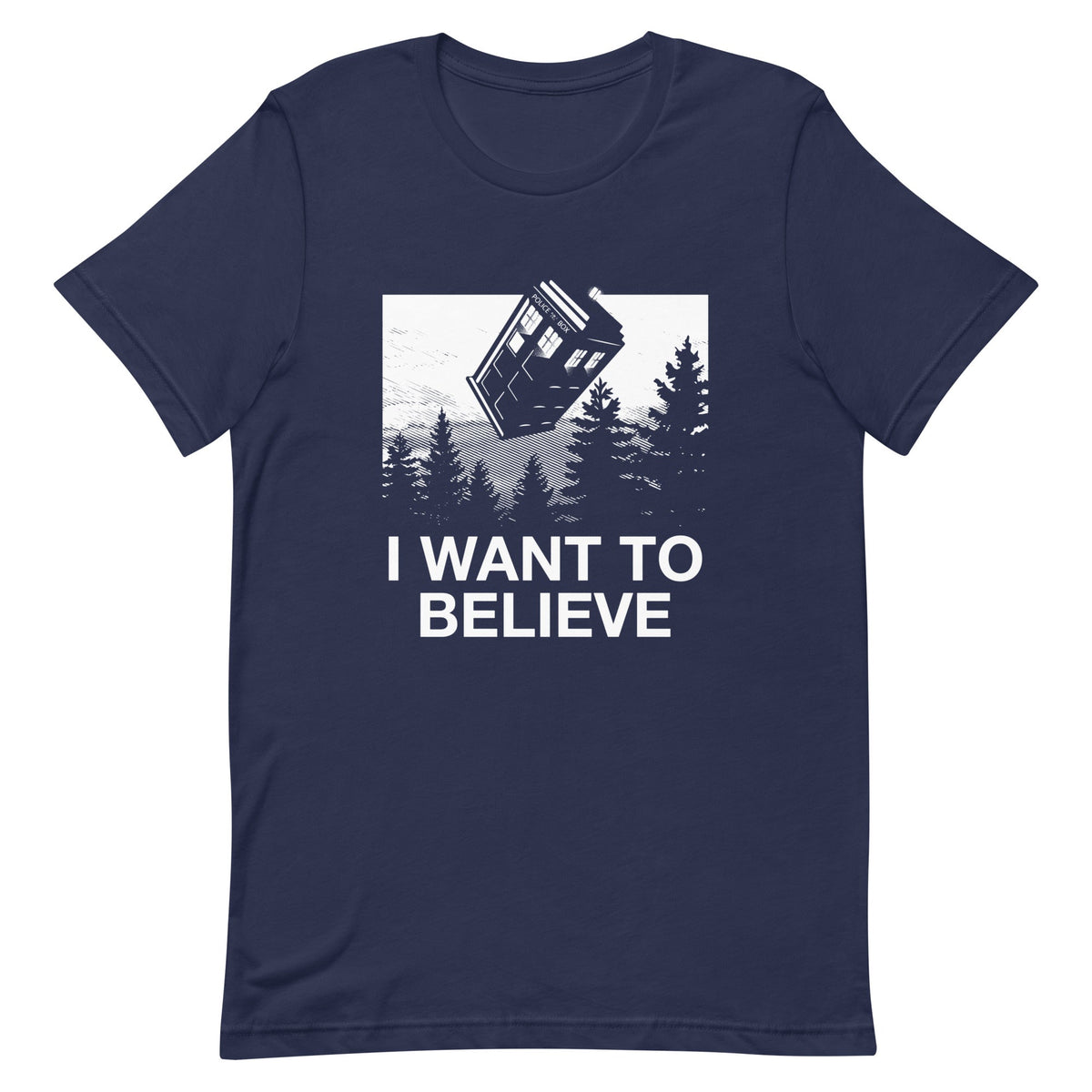 I Want To Believe Tardis Men's Signature Tee product image 1
