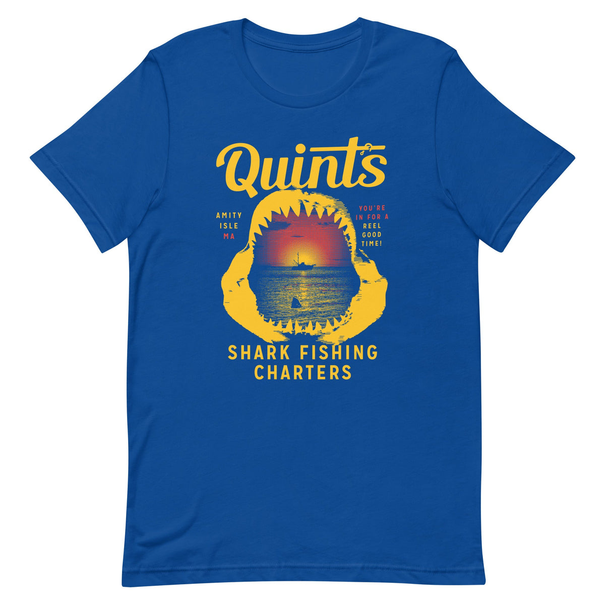 Quint's Shark Fishing Charters Men's Signature Tee product image 3