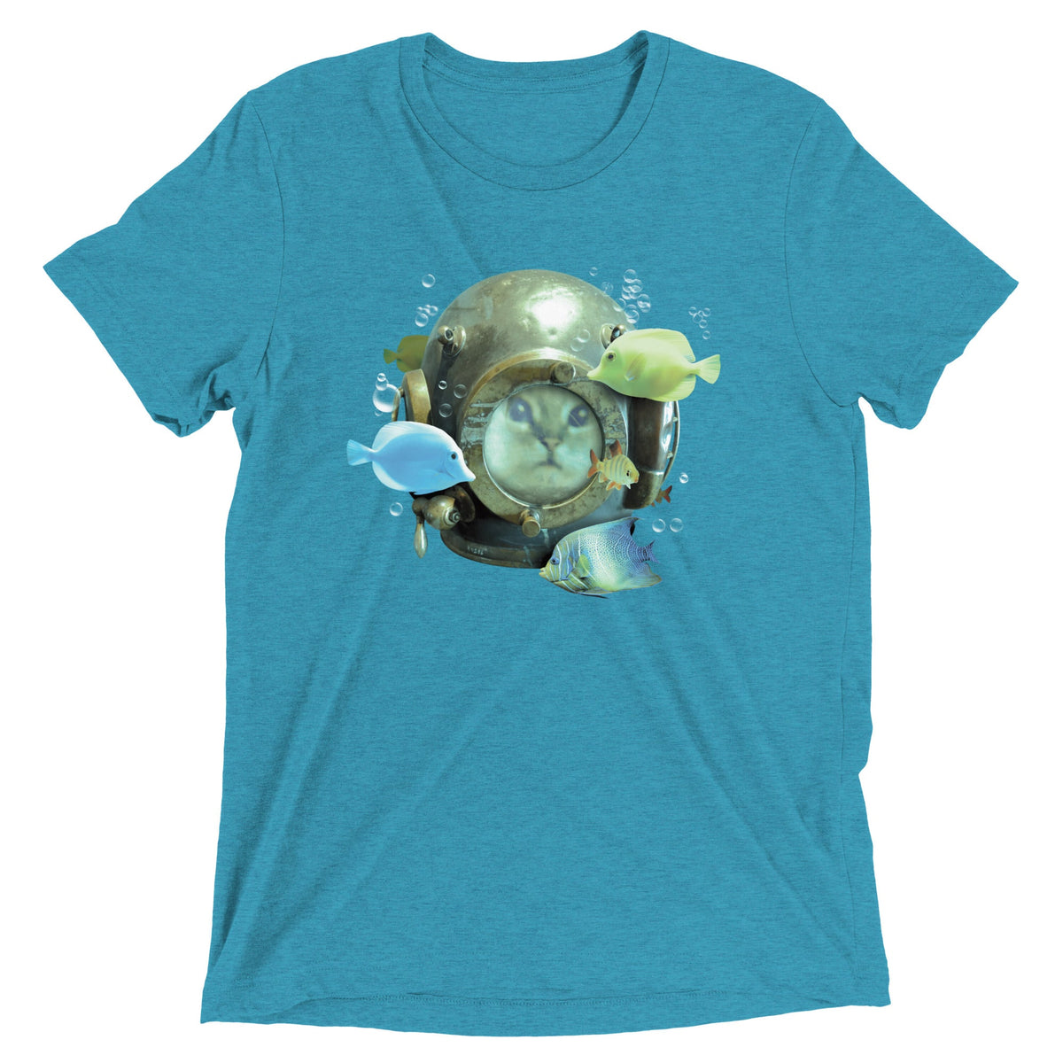 20,000 Purrrs Under The Sea Men's Tri-Blend Tee product image 5