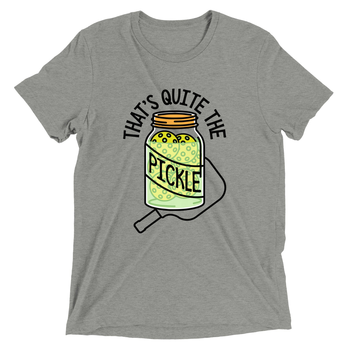 That's Quite The Pickle Men's Tri-Blend Tee product image 5