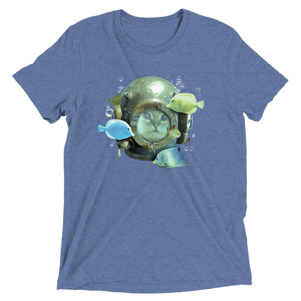 20,000 Purrrs Under The Sea Men's Tri-Blend Tee product image 1