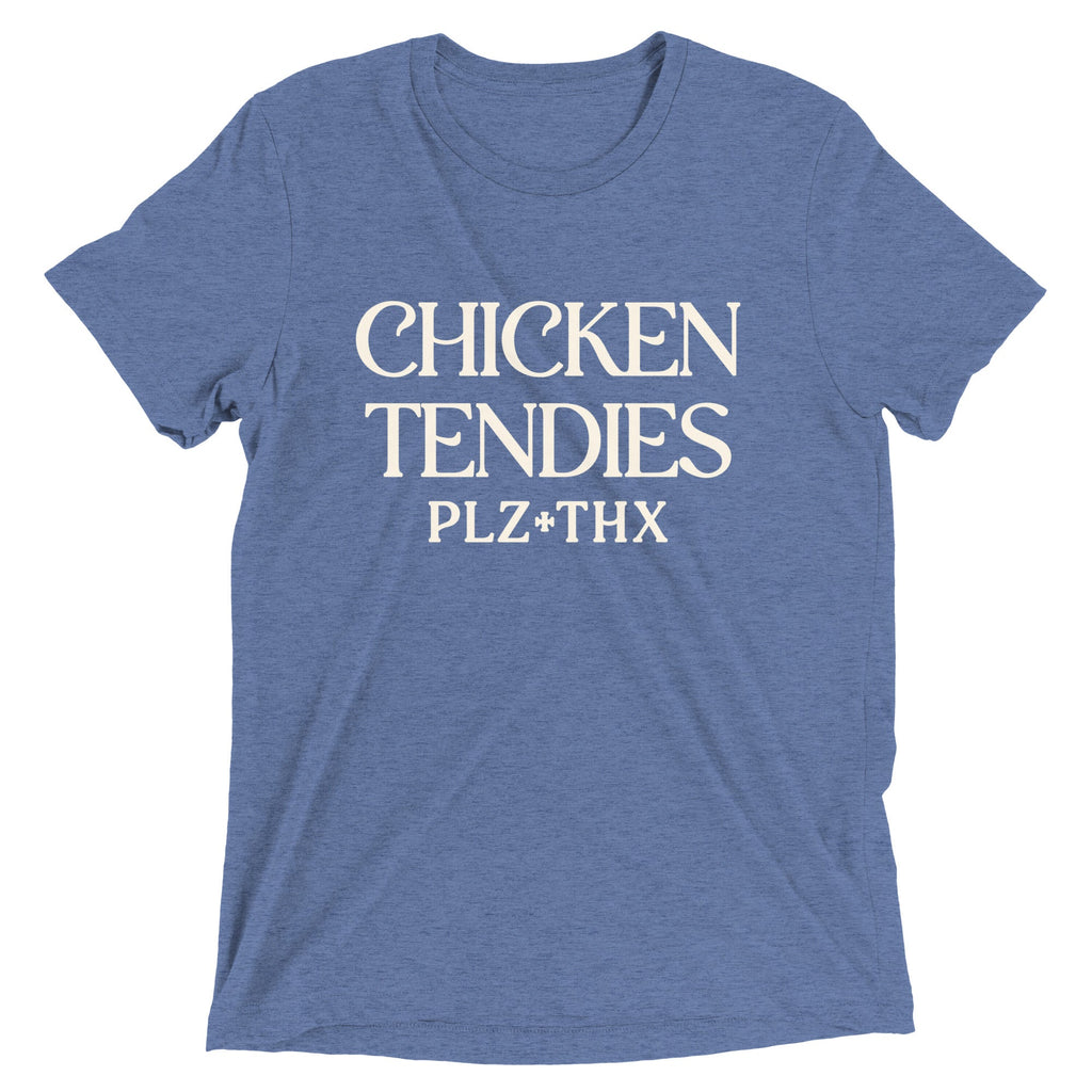 Chicken Tendies Plz Thx Men's Tri-Blend Tee product image 6