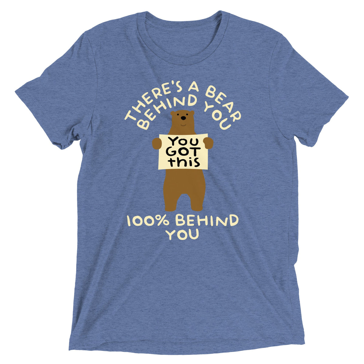 There's A Bear Behind You, 100% Men's Tri-Blend Tee product image 2