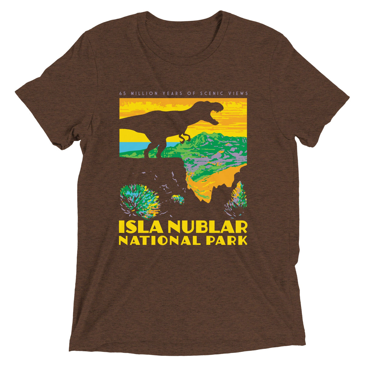 Isla Nublar National Park Men's Tri-Blend Tee product image 3