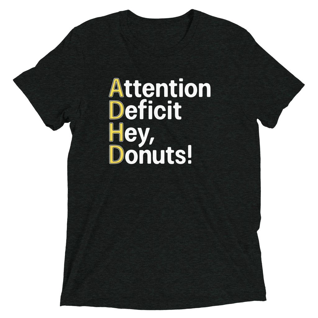 Attention Deficit Hey, Donuts! Men's Tri-Blend Tee product image 2