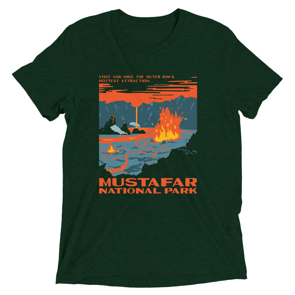 Mustafar National Park Men's Tri-Blend Tee product image 2