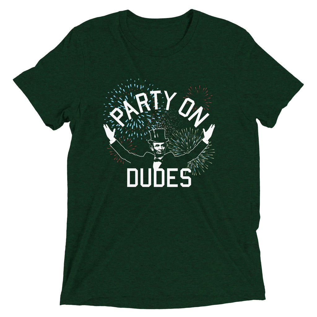 Party On Dudes Men's Tri-Blend Tee product image 2