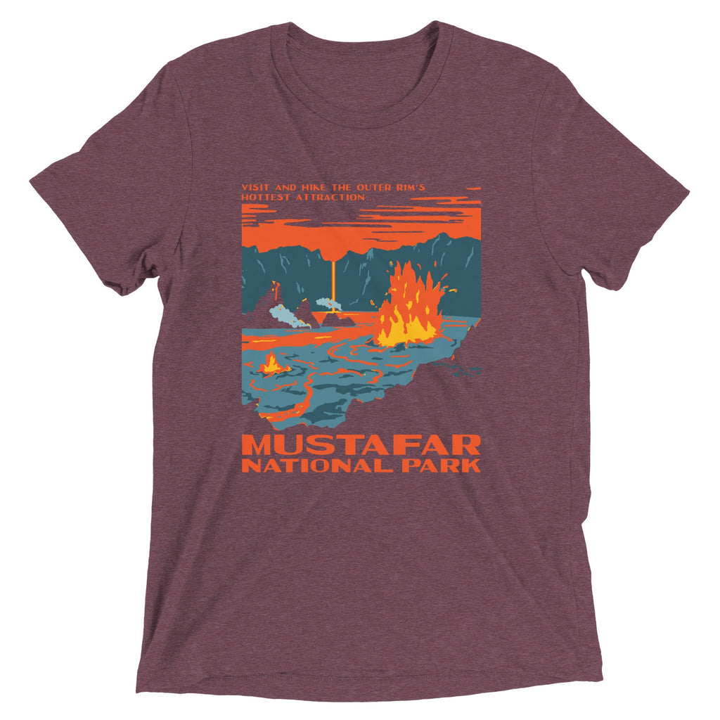 Mustafar National Park Men's Tri-Blend Tee product image 4