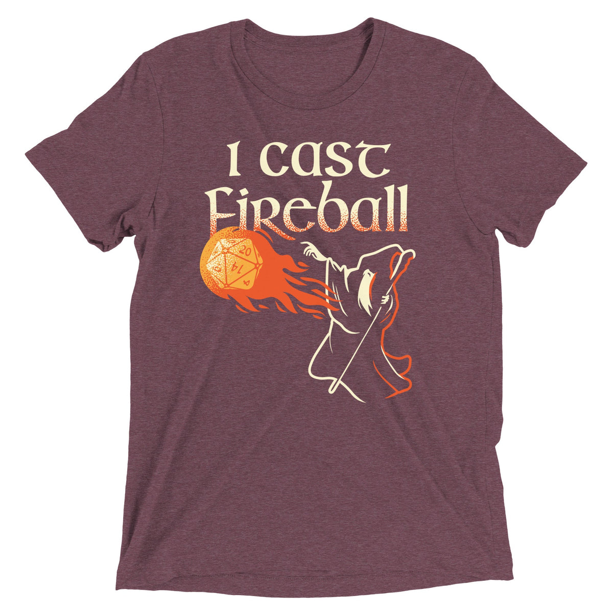 I Cast Fireball Men's Tri-Blend Tee product image 4