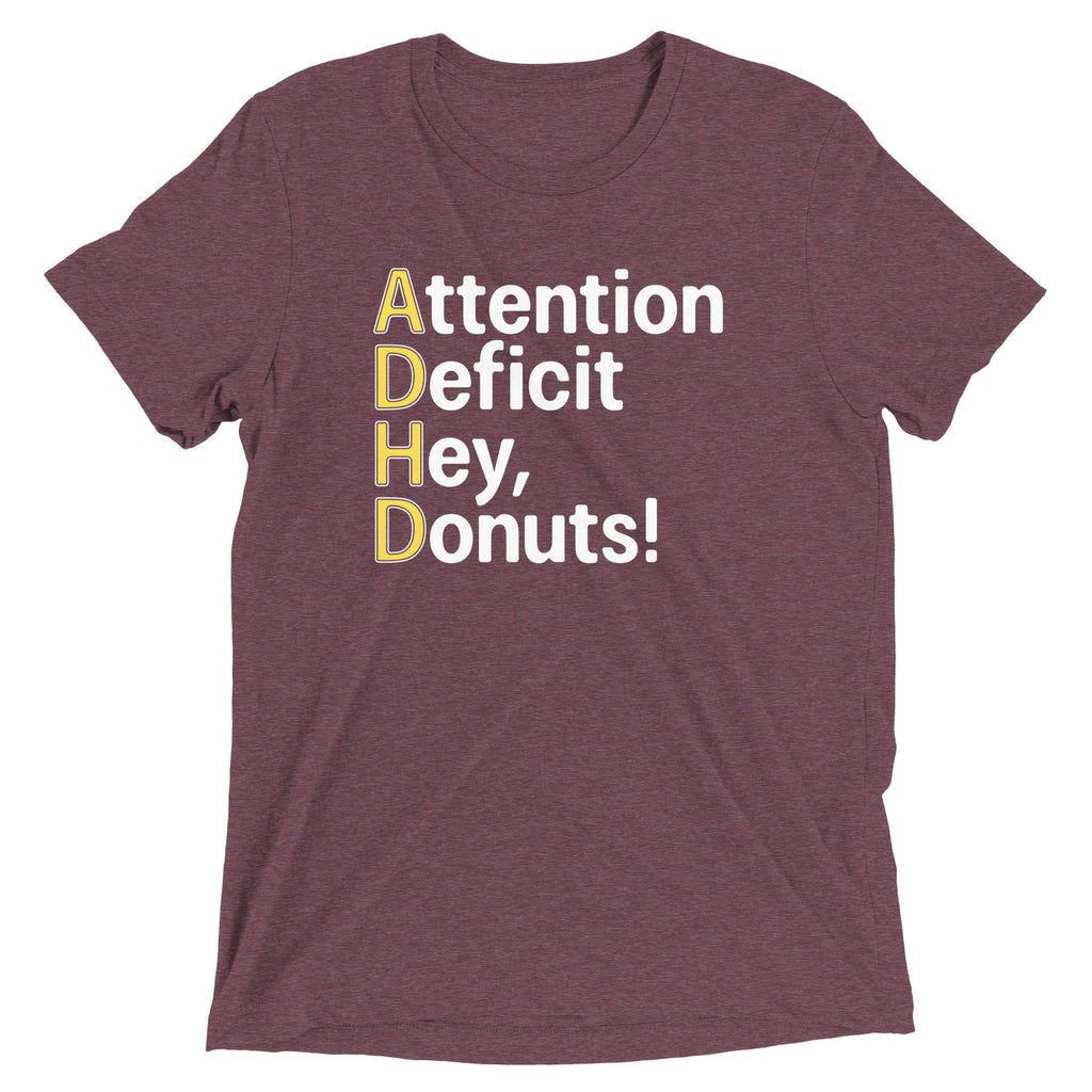 Attention Deficit Hey, Donuts! Men's Tri-Blend Tee product image 5