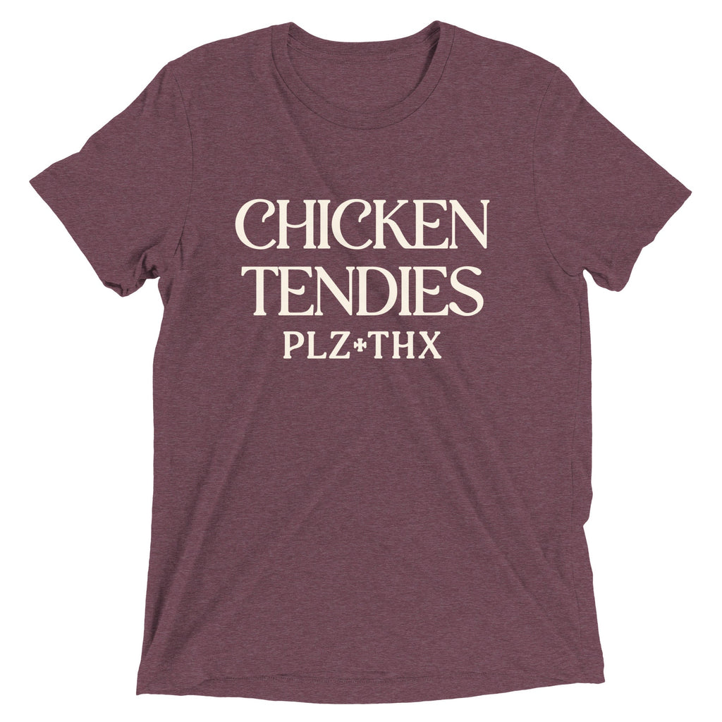 Chicken Tendies Plz Thx Men's Tri-Blend Tee product image 3